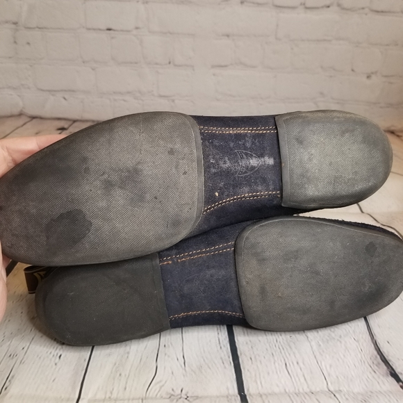 Michael Toschi Driving Shoes Navy Suede Size 9 - Picture 9 of 9